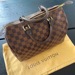 Authentic Louis Vuitton Speedy 30 Damier Bag